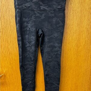 SPANX Black Camouflage Leggings